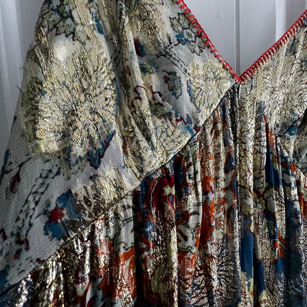Anthropolgoie metallic maxi dress - Picture 3 of 6